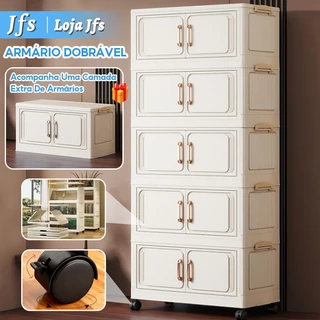 【Acompanha Uma camada extra de armários】Caixa Organizadora DIY Armario Armazenamento Dobrável Empilhavel em Oferta na Shopee