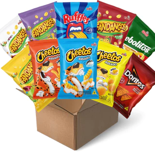 Kit Elma Chips 10 unidades Ruffles Doritos Cheetos Fandangos Cebolitos