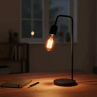 Abajur Luminária De Mesa L 127V/220V Redondo Sala Quarto Escritorio Retro Hotel Industrial Moderno
