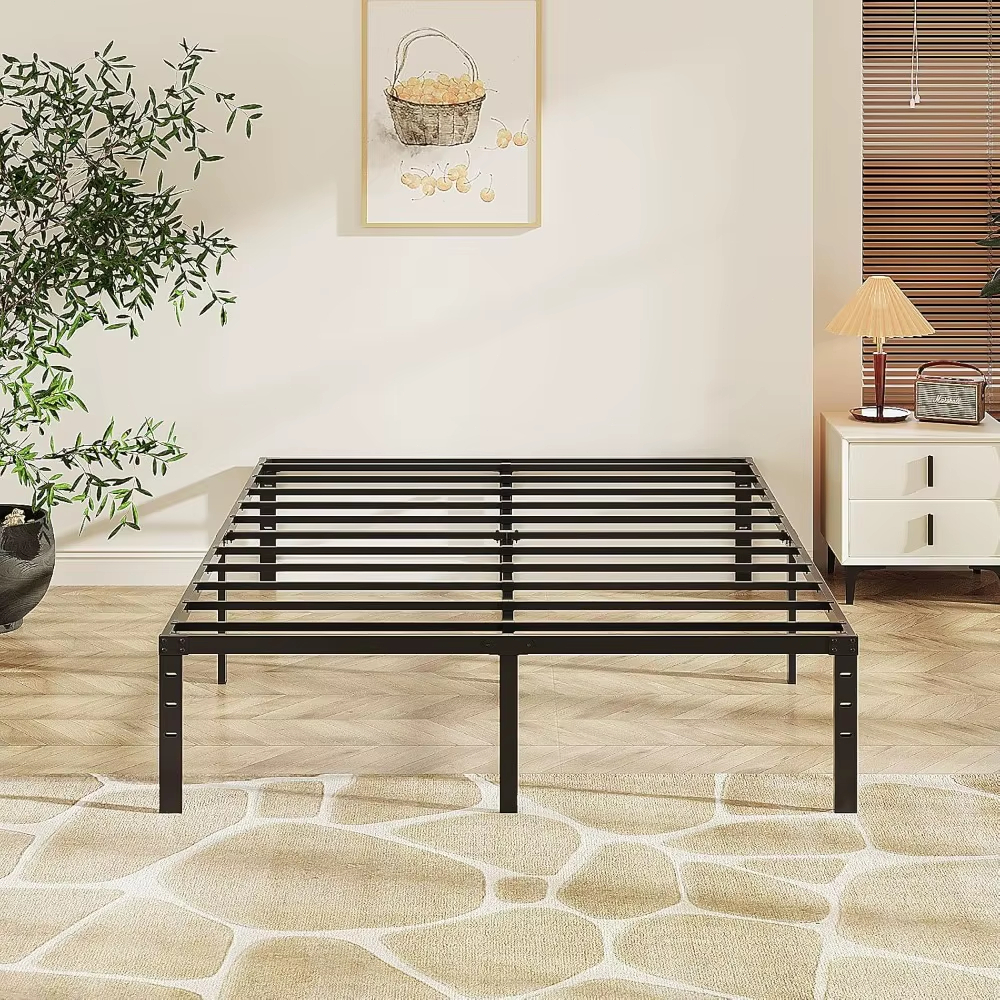 Estrado de Metal Dobrável Cama de Casal Fácil de Montagem ...