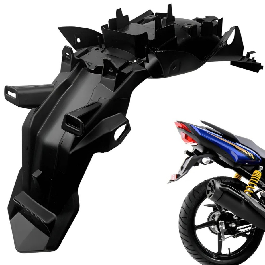 PARALAMA TRASEIRO FAZER/FACTOR 150 2014-2024 - ( PRETO INJETADO ) PRO TORK