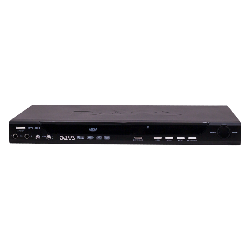 Reprodutor DVD de Mesa Days DYD-4000 / Com Controle Remoto e Microfone ...