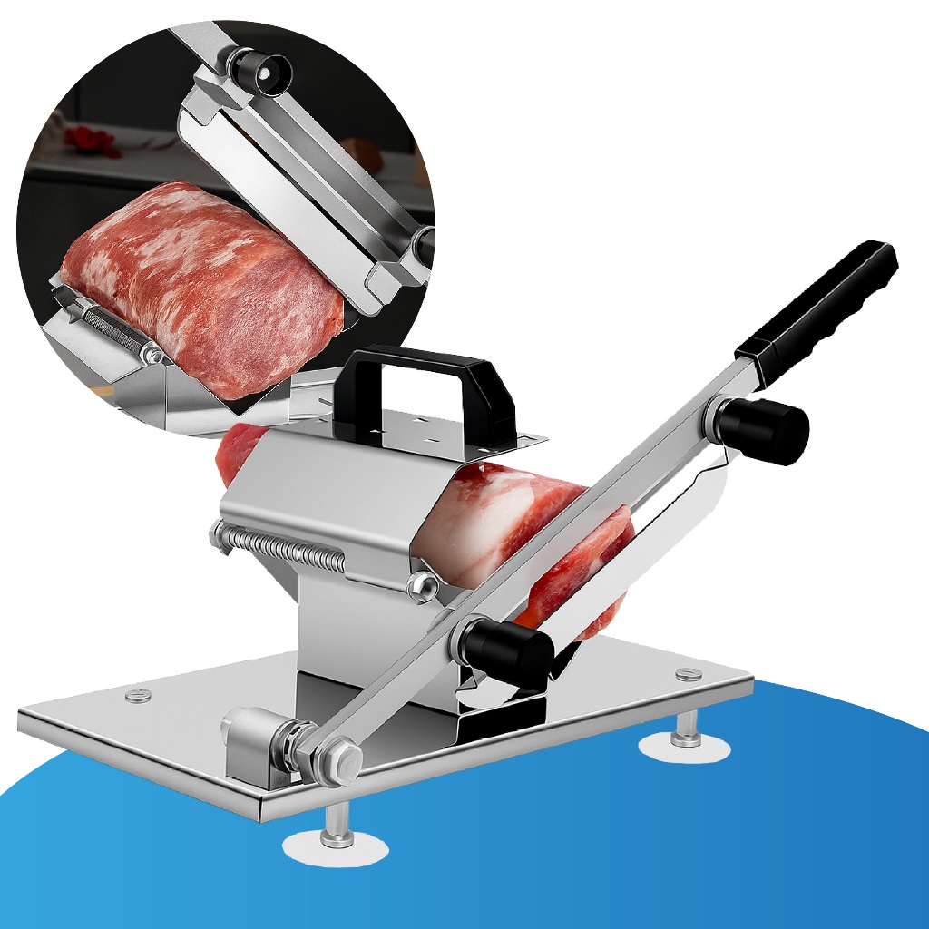 Fatiador Cortador Manual De Aço Inox Para Carnes Frios Legum
