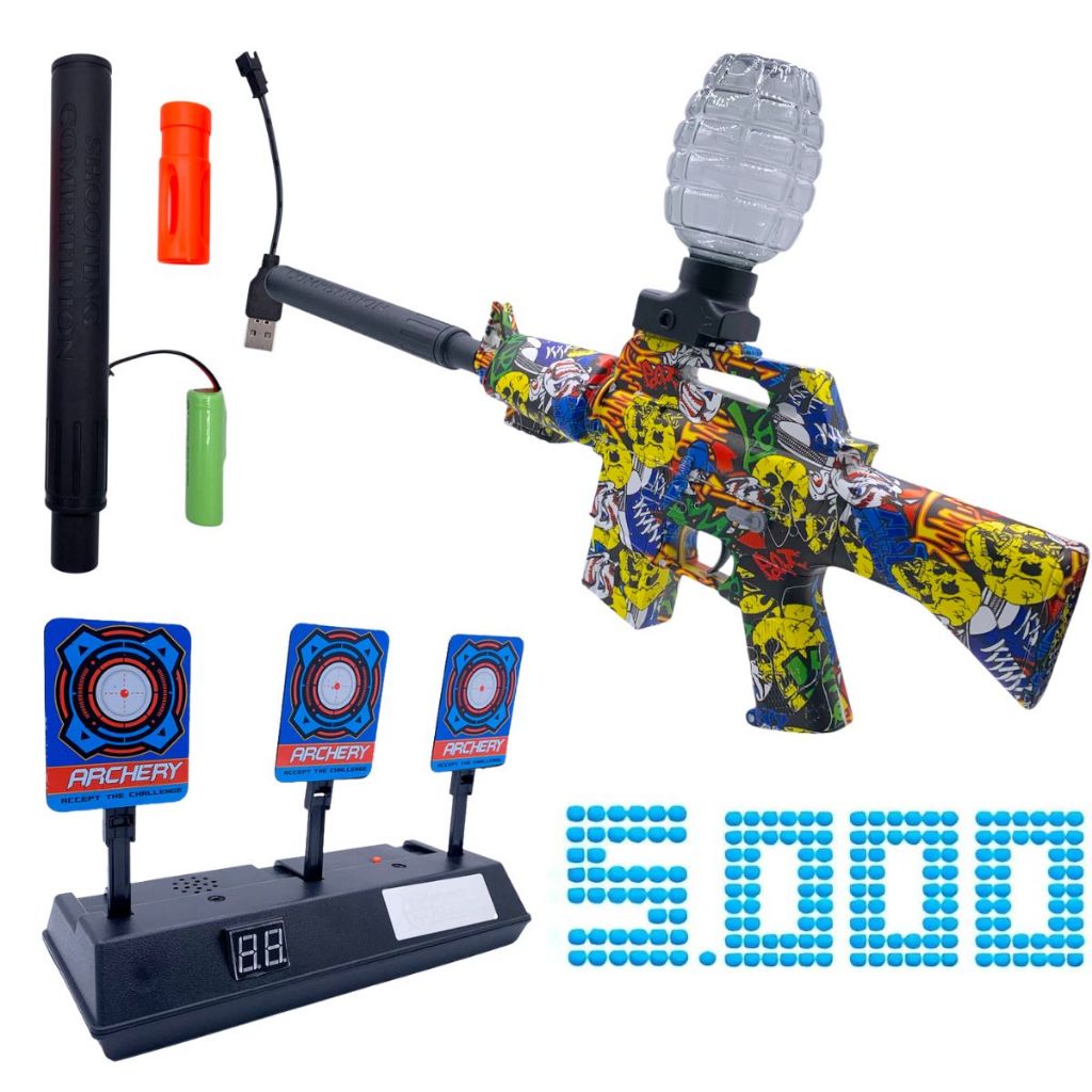 Kit Arminha de Gel Sniper M16A1 Gel SM com Alvo e Bolinhas Inclusas ...