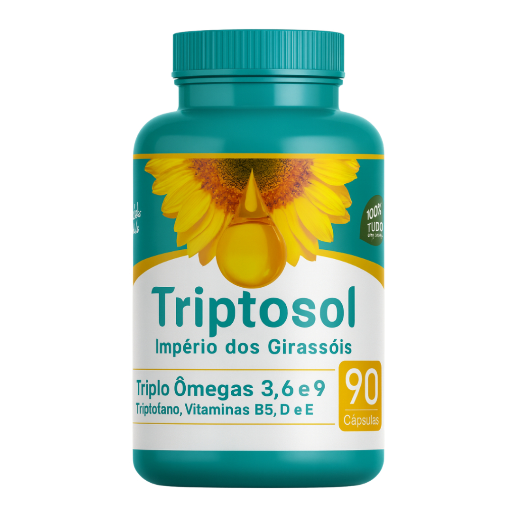 Triptosol 90 caps ÓLEO DE GIRASSOL | Shopee Brasil