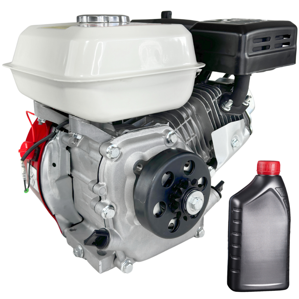 Motor Estacionário 7HP Gasolina 4T + Embreagem Centrífuga Pinhão