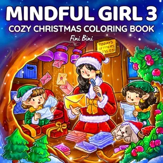 Mindful Girl 3 40 Desenhos de Natal para colorir FOLHAS SOLTAS + Acetato NÃO VAI ENCADERNADO em Oferta na Shopee
