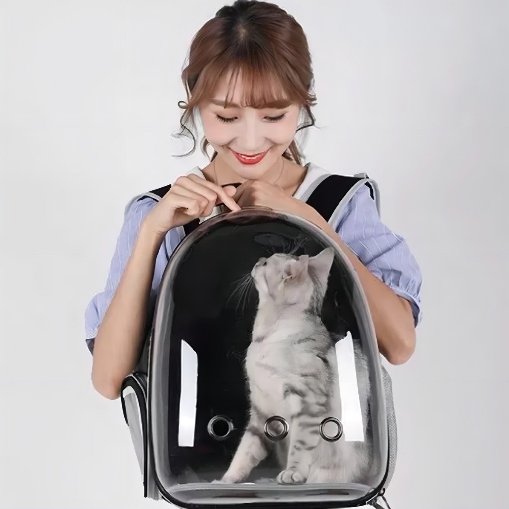 Imagem do produto Mochila Bolsa Pet Vis&atilde;o Panor&acirc;mica Astronauta Cachorro / Gato at&eacute; 5kg 2
