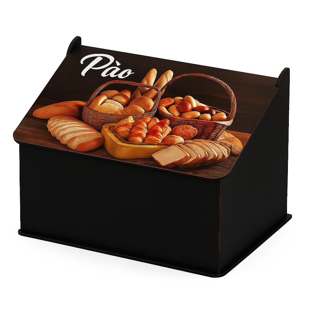 Porta-Pão de Madeira MDF – Mantém o Pão Fresquinho e Deixa S
