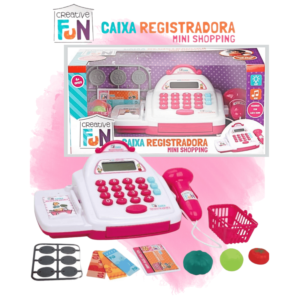 Caixa Registradora Infantil Multikids com Luz e Som – Brinquedo ...