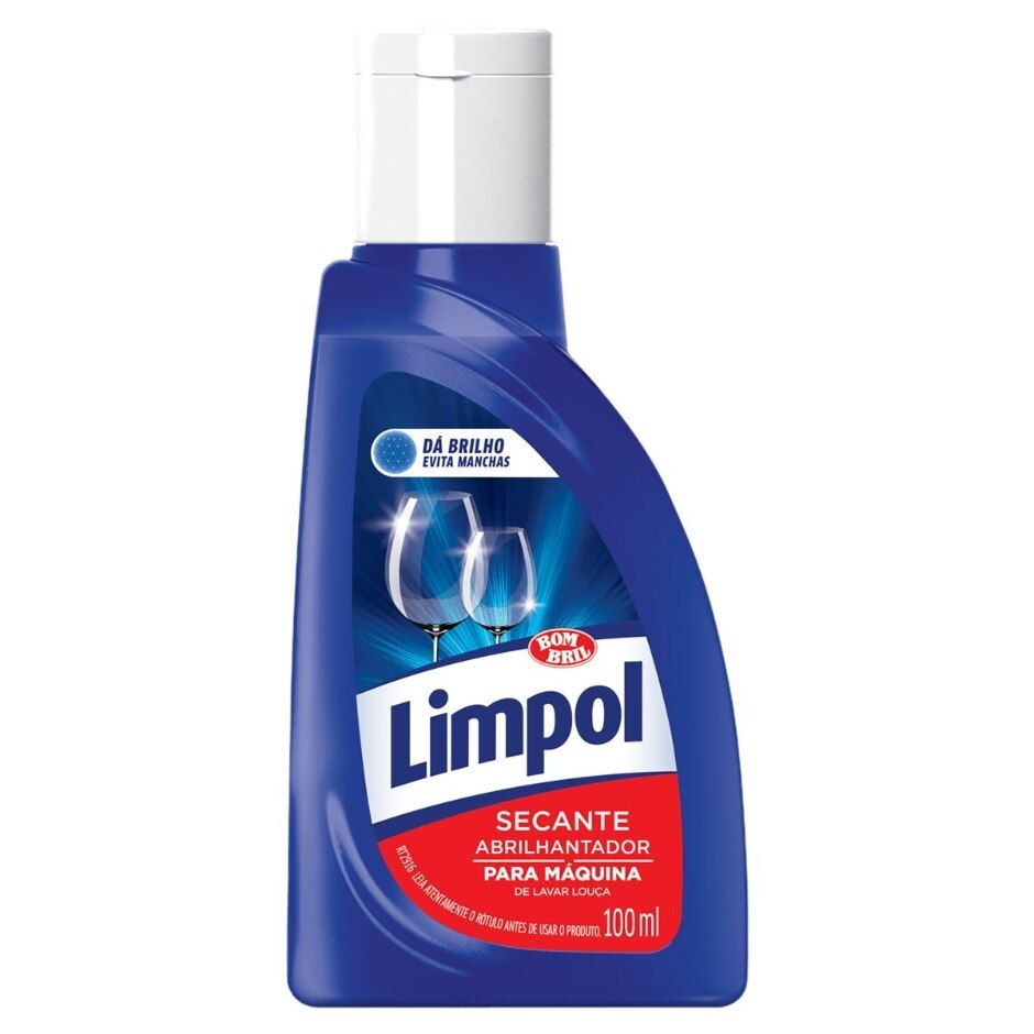 Secante Abrilhantador Para Maquina de Lavar Louca Limpol Bombril 100ml ...