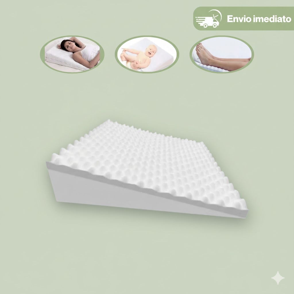 Travesseiro Anti Refluxo Adulto com Capa – Rampa Ortopédica que Alivia ...