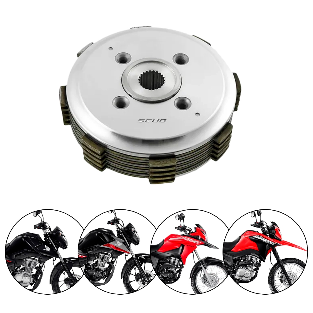 Kit Embreagem - Titan 160 - Fan 160 - Bros 160 - Xre 190 - Completo ...