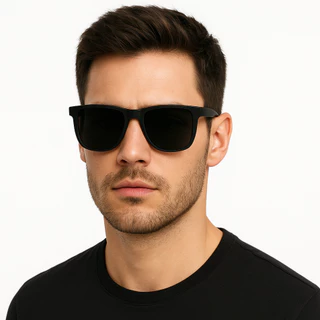 Óculos de Sol Masculino e feminino| Lente Preta UV400 | Estilo Moderno Leve e Confortável