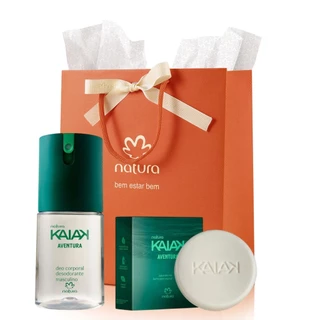 Presente Natura Kaiak Aventura Masculino: deo corporal + 1 saboente