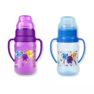 Super Copo Treinamento 300ml C/ Alça e Bico Flexível Bolofofos BabyGo em Oferta na Shopee