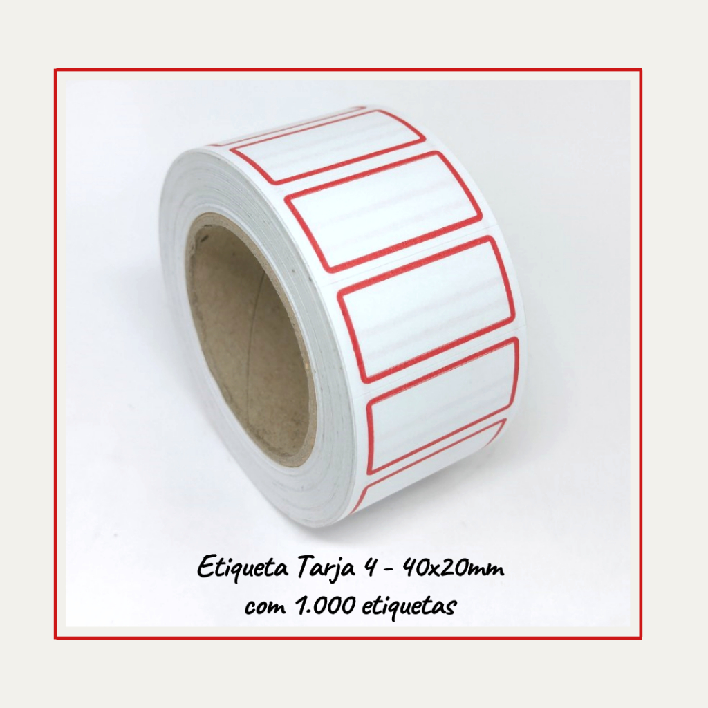 Etiqueta Para Preço Tarja 4 40X20- 1000 unidades