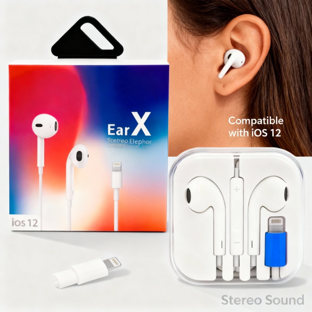 Fone De Ouvido EarPods Lightning Compatível iPhone E Android 7 8 X 11 ...