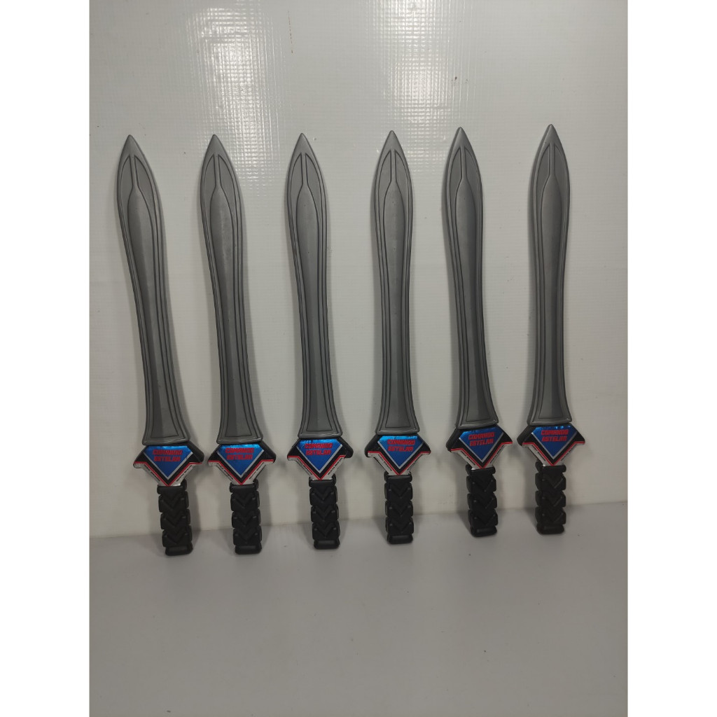 6 Espadas Comando Estelar Flashman Robô Retro Tokusatsu - Cinza