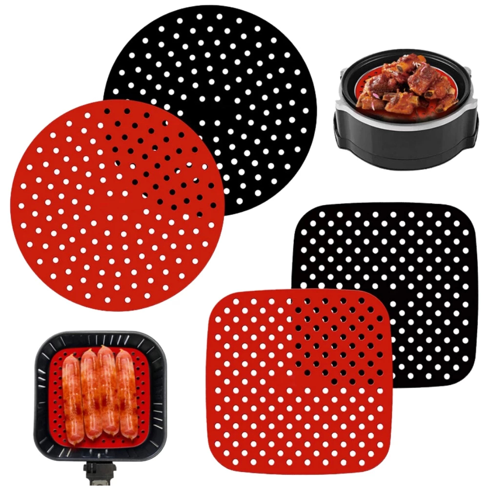 Tapete Fryer Anti Aderente De Silicone Para Air Fryers/Tapete...