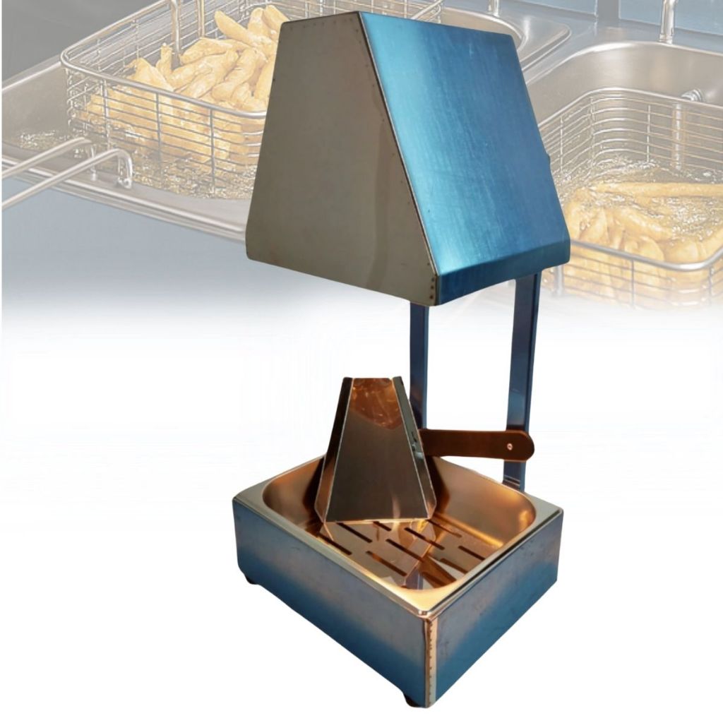 Conservador de Frituras Inox 1 Cuba 5 Litros com Pá e Lâmpad