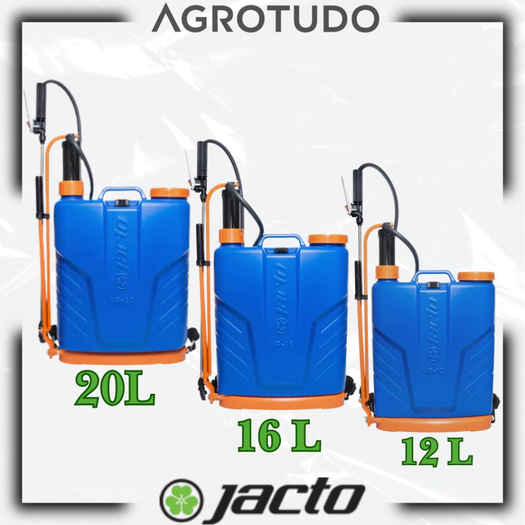 Pulverizador Manual Costal JACTO XP 20 Litros 16 Litros 12 Litros
