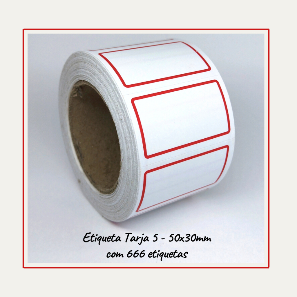 Etiqueta Tarja 50x30 Preço