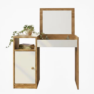 QUEIMA DE ESTOQUE!!! Penteadeira Compacta com Espelho Interno Dulce - Cores