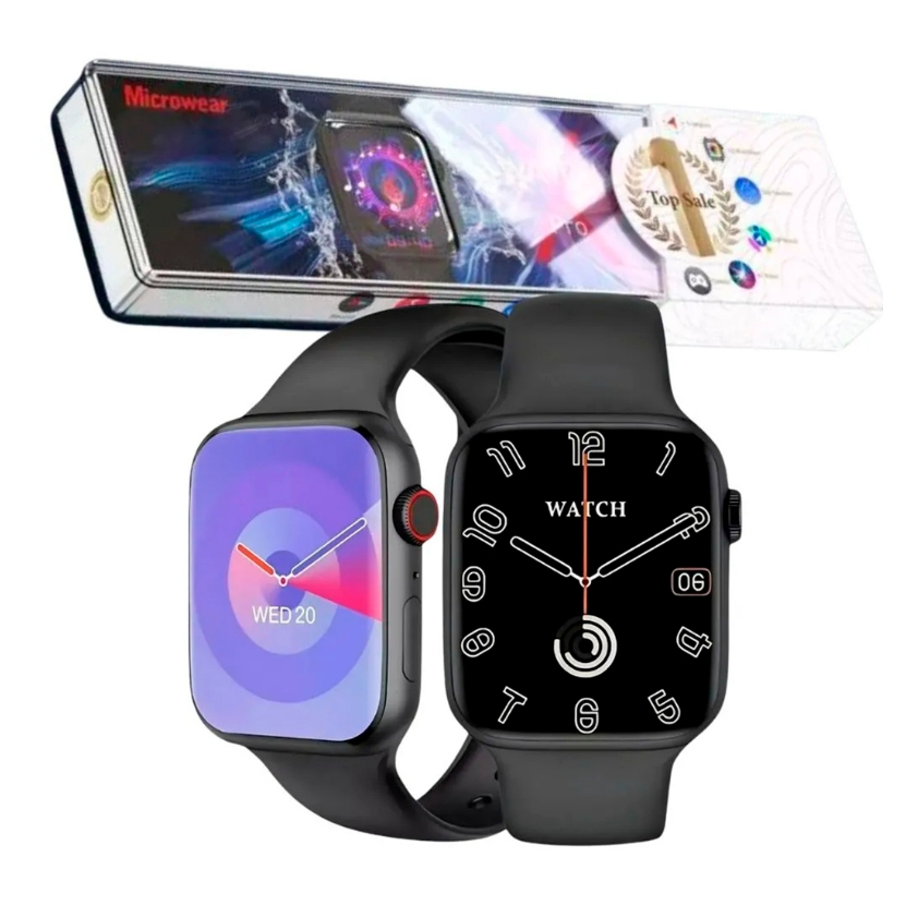 Smartwatch Microwear Watch X Pro Preto | Tela AMOLED 1.95” NFC ChatGPT ...
