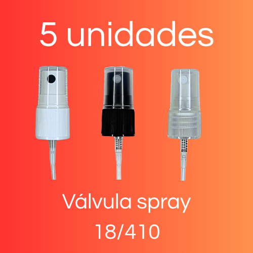 Válvula spray 5 unidades (encaixa no perfume mamãe e bebê da Natura)