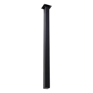 Pé 80cm Cannes Slim Resistentes Preto 30x30mm Mesa Aparador Bancada Pintura Eletrostática