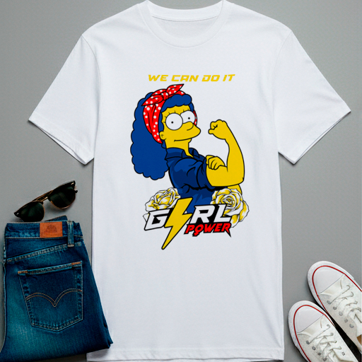 THE SIMPSONS marge Tシャツ Camisa Baby Look Feminina Simpsons Marge Geek Envio Imediato