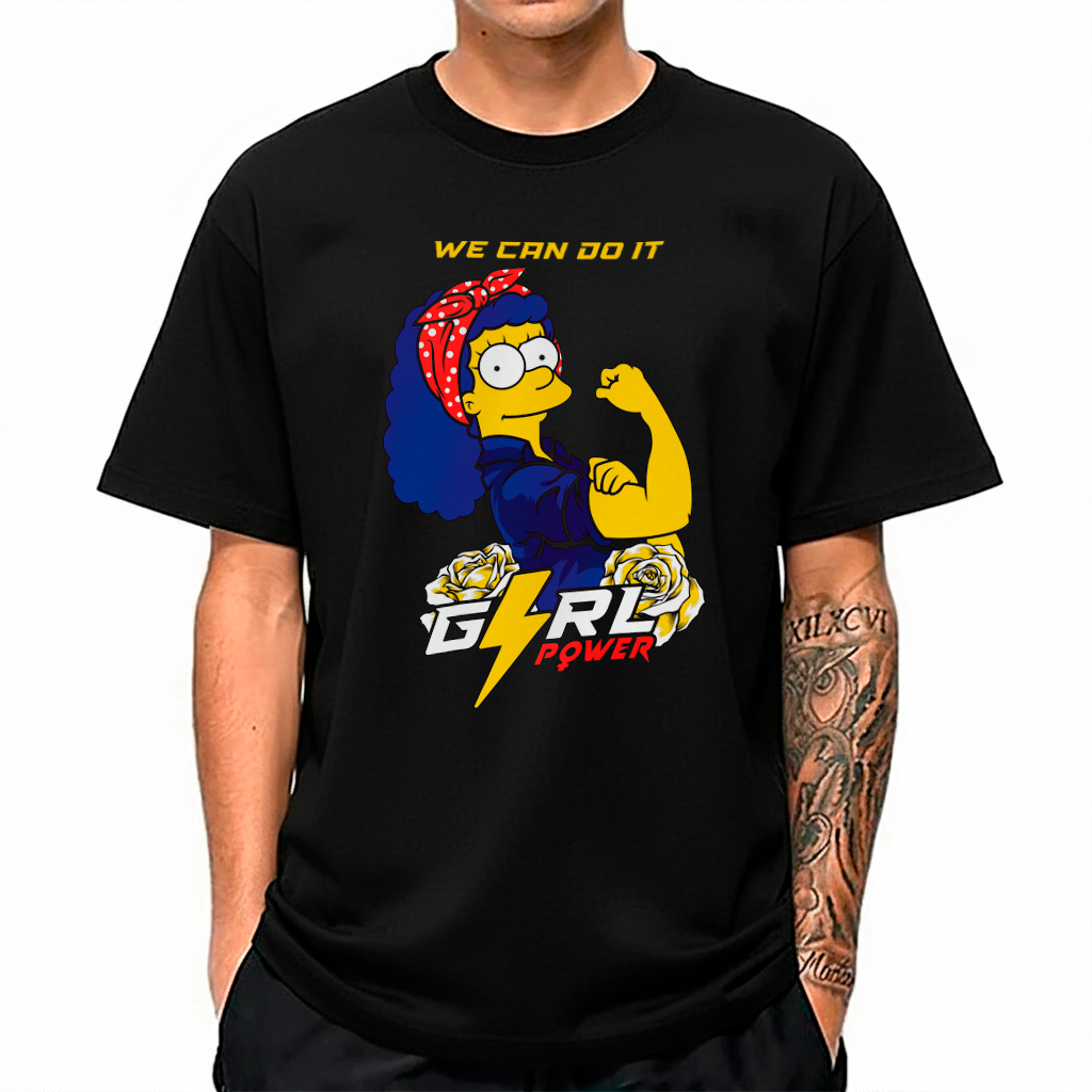 THE SIMPSONS marge Tシャツ Camisa Baby Look Feminina Simpsons Marge Geek Envio Imediato