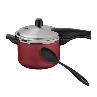 Panela de Pressão Tramontina 20cm Vancouver Effect 4,5L Vermelha + 1 Utensilio em Oferta na Shopee