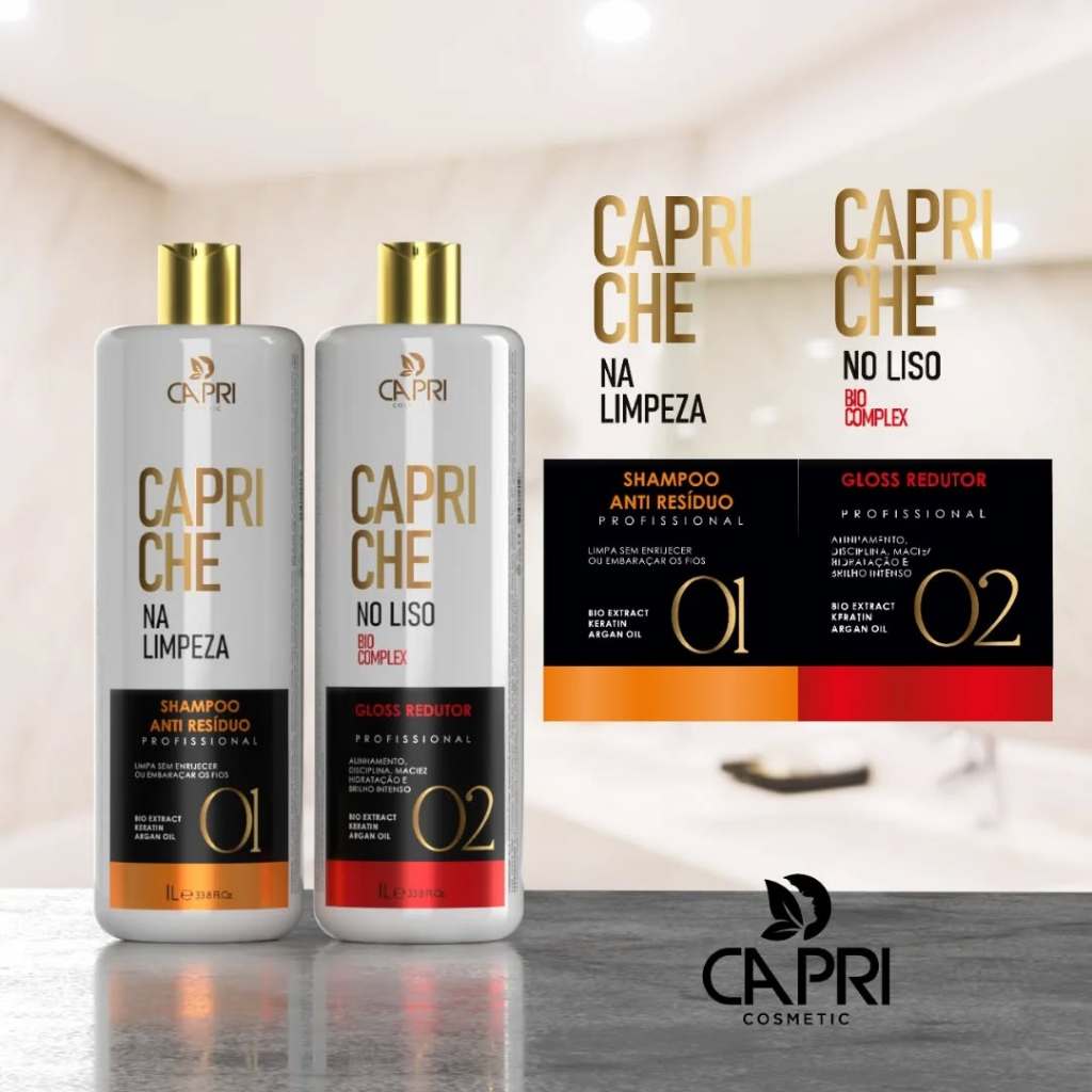 Kit Selagem Capilar Profissional 2 Passos – Limpeza e Redução de Volume ...