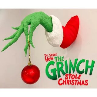 Decoração Natal Grinch Para Parede Porta