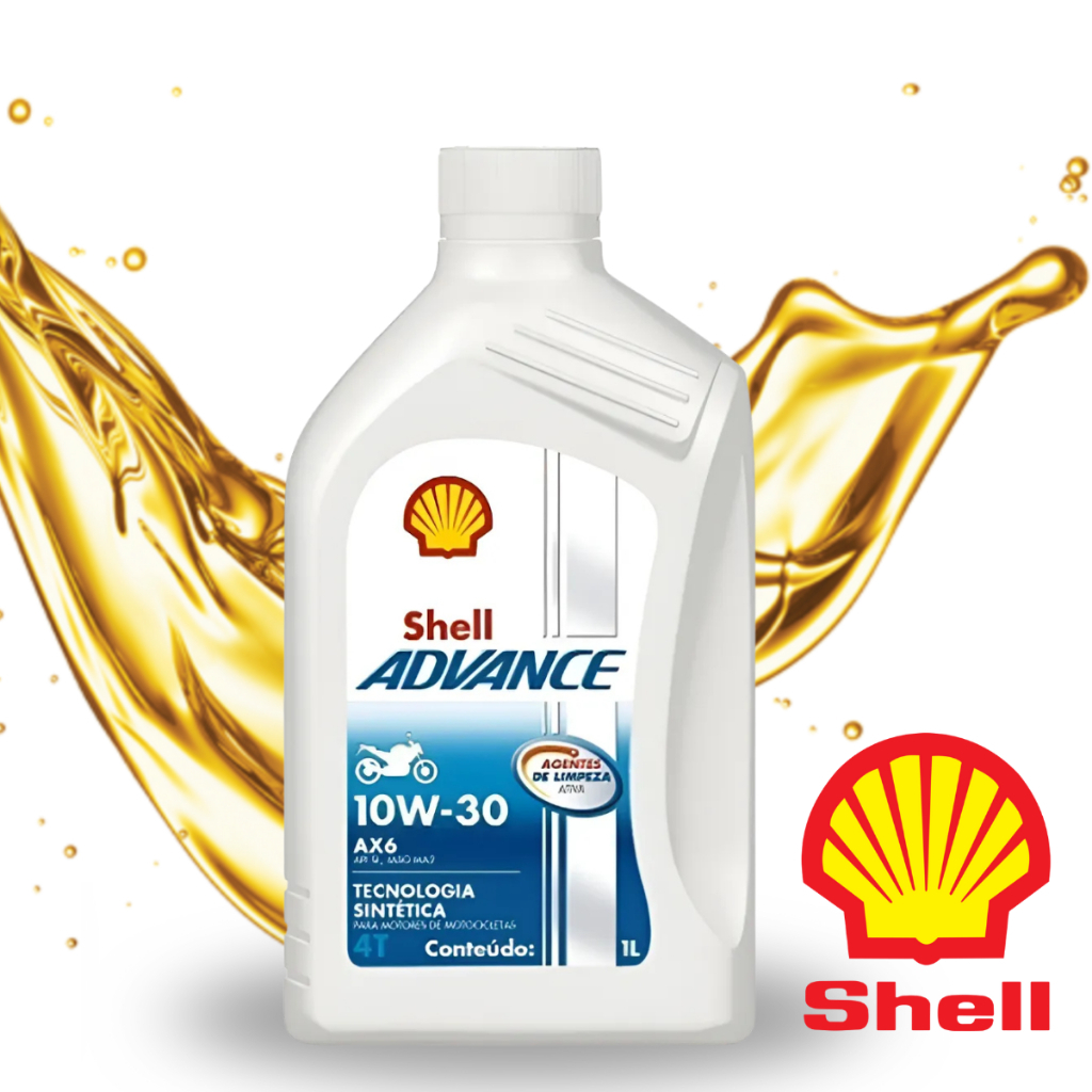 Oleo De Motor Shell 10w30 Para Motos 4t Advance Original | Shopee Brasil