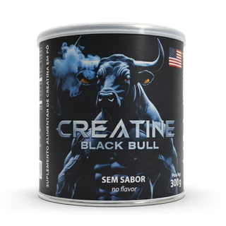 Creatina Black Bull Suplementos 300G 100% Pura PREMIUM em Oferta na Shopee