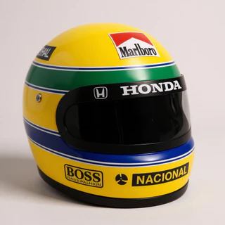 Miniatura Capacete Ayrton Senna | Escala 1:8