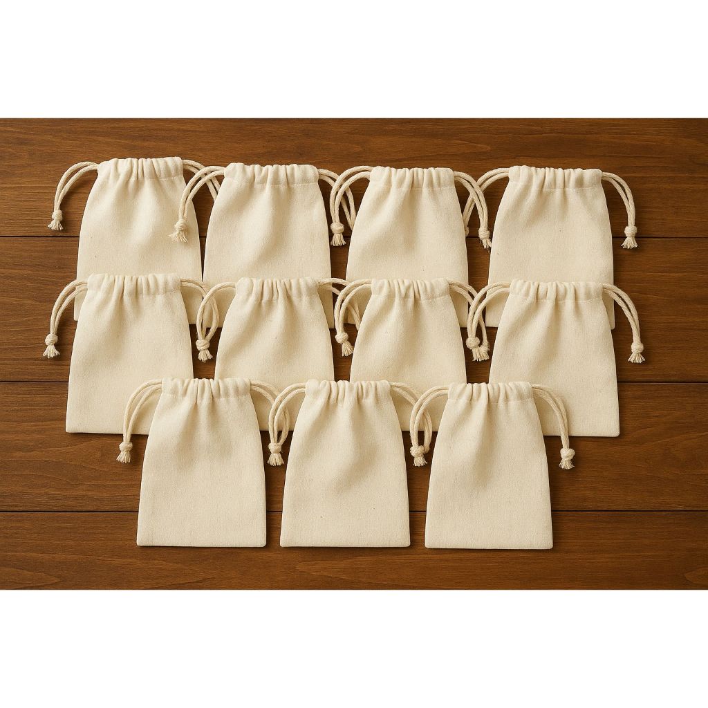 Saquinho de Algodão crú 9x12 lembrancinha Ecobag sacola ( 10 unidade )