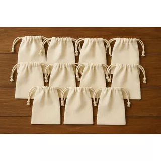 Saquinho de Algodão crú 9x12 lembrancinha Ecobag sacola ( 10 unidade )