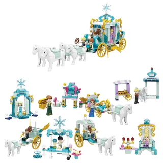BLOCOS DE MONTAR PRINCESA DO GELO BLOCKBRINQ BRINQUEDO EDUCATIVO INFANTIL