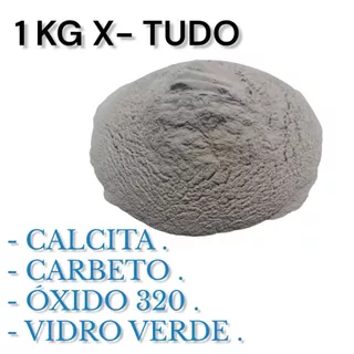 PÓ DE VIDRO 4.1 1 KG E PÓ DE VIDRO VERDE . JATEAMENTO E OUTROS .