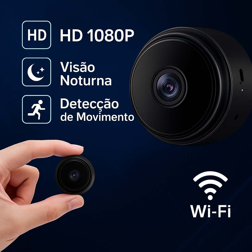 Câmera Espiã Wi-Fi Full HD Detecção de Movimento Remota | Shopee Brasil