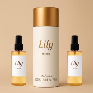 Lily Splash 150ml – Perfume Body Splash Feminino com Fragrância Floral Elegante e Duradoura em Oferta na Shopee