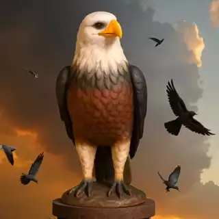 Gaviao Aguia Gesso Espanta Pombo E Passarinhos Decoracao Casa Estatua Enfeite Decorativo em Oferta na Shopee