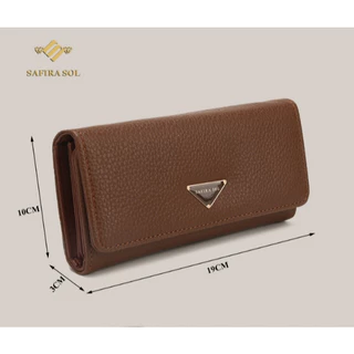 Carteira Comprida Multiuso Feminina / Porta-Cartão com Fivela / Bolsa Fashion para Mulheres L3012