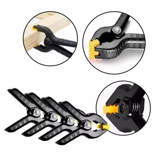 Grampos Sargento Multiuso Aperto Rápido para Marcenaria e Artesanato 3 Pol– Kit com 4 Un- FBG-3276s