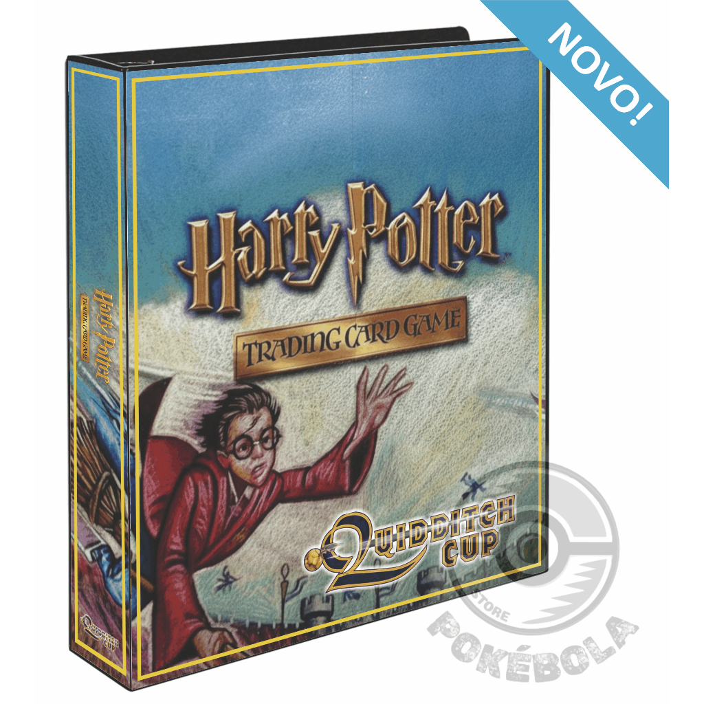 Fichrio HARRY POTTER TCG QUADRIBOL lbum Capa Dura Srie Pasta Cartas TCG QUIDDITCH  CUP | Shopee Brasil