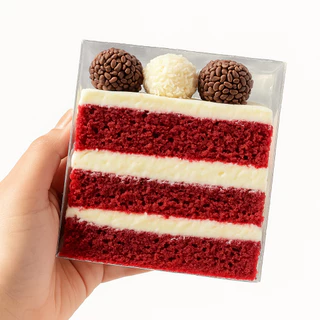 100 Embalagem Para Slice Cake de Acetato VAI AO MICROONDAS Fatia de Bolo Festas Confeitaria ref07